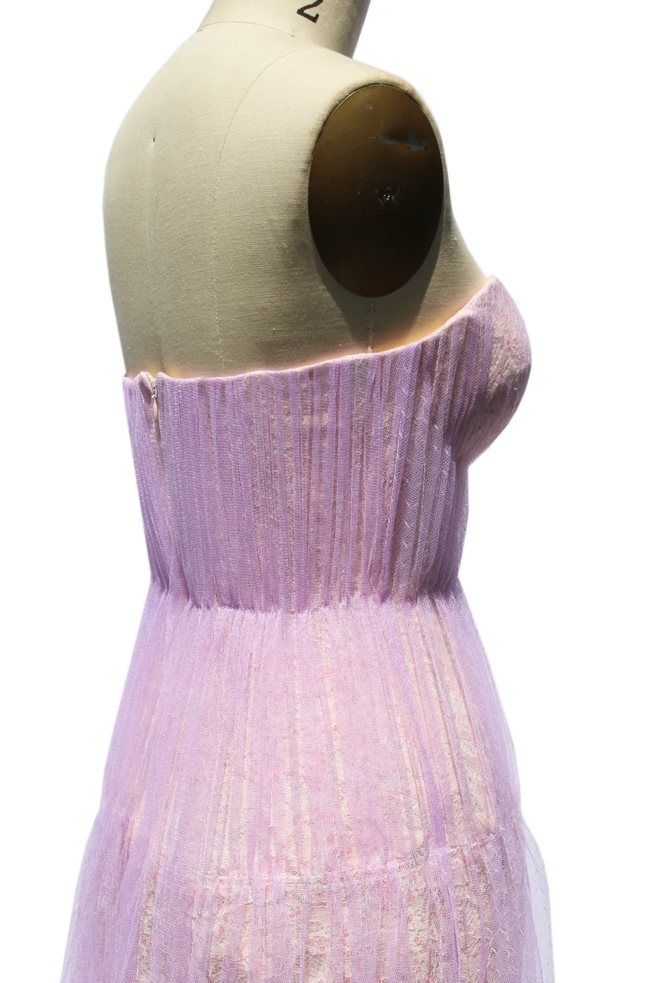 Lavender Tulle Lace Garden Gown