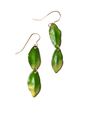 Leafra Earrings--Double