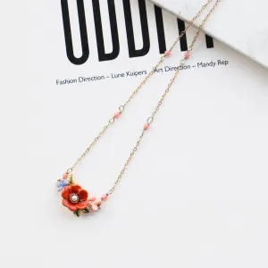 Les Néréides simple flower necklace