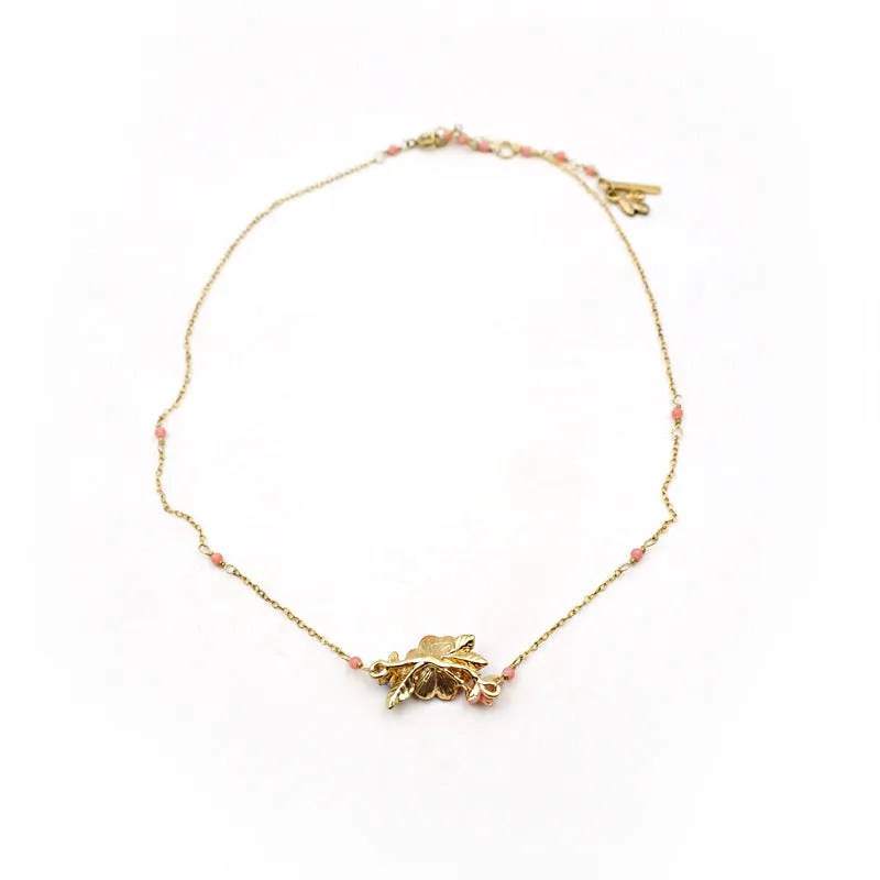 Les Néréides simple flower necklace