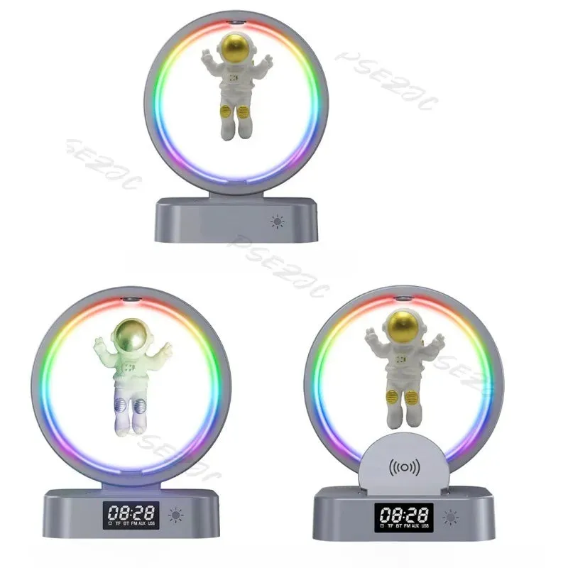 Levitation Astronaut Light Bluetooth Speaker Outdoor Wireless Phone Charger Bass Cannon Portable Speaker