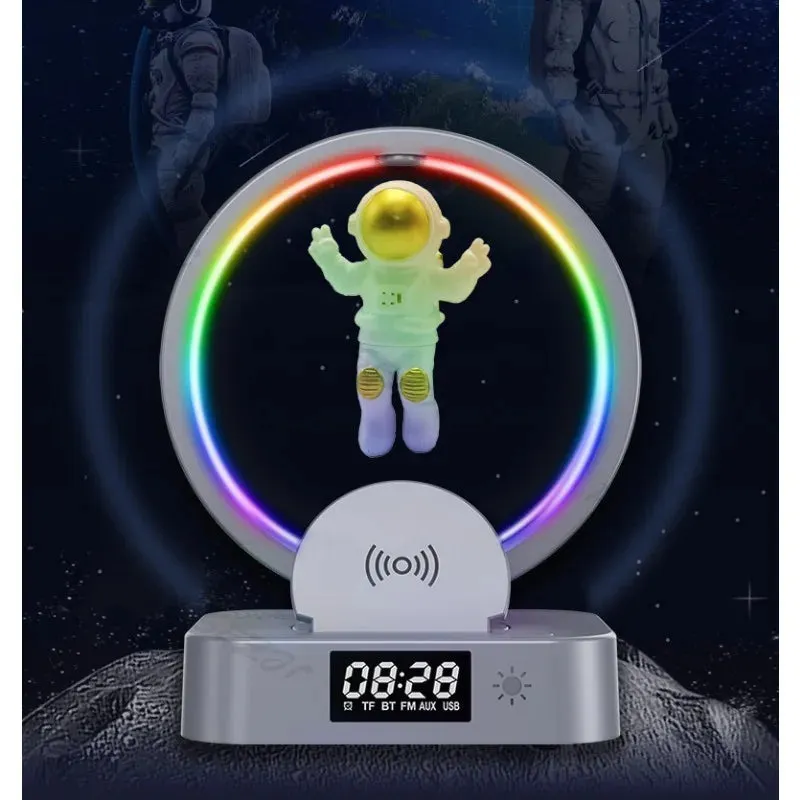 Levitation Astronaut Light Bluetooth Speaker Outdoor Wireless Phone Charger Bass Cannon Portable Speaker