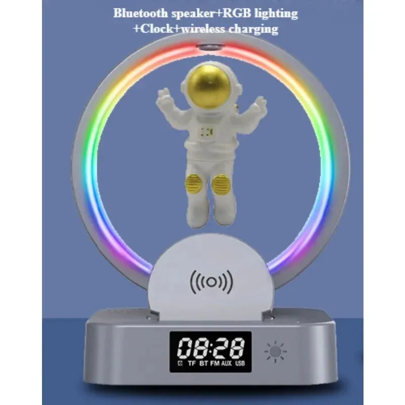 Levitation Astronaut Light Bluetooth Speaker Outdoor Wireless Phone Charger Bass Cannon Portable Speaker