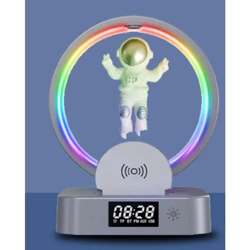 Levitation Astronaut Light Bluetooth Speaker Outdoor Wireless Phone Charger Bass Cannon Portable Speaker