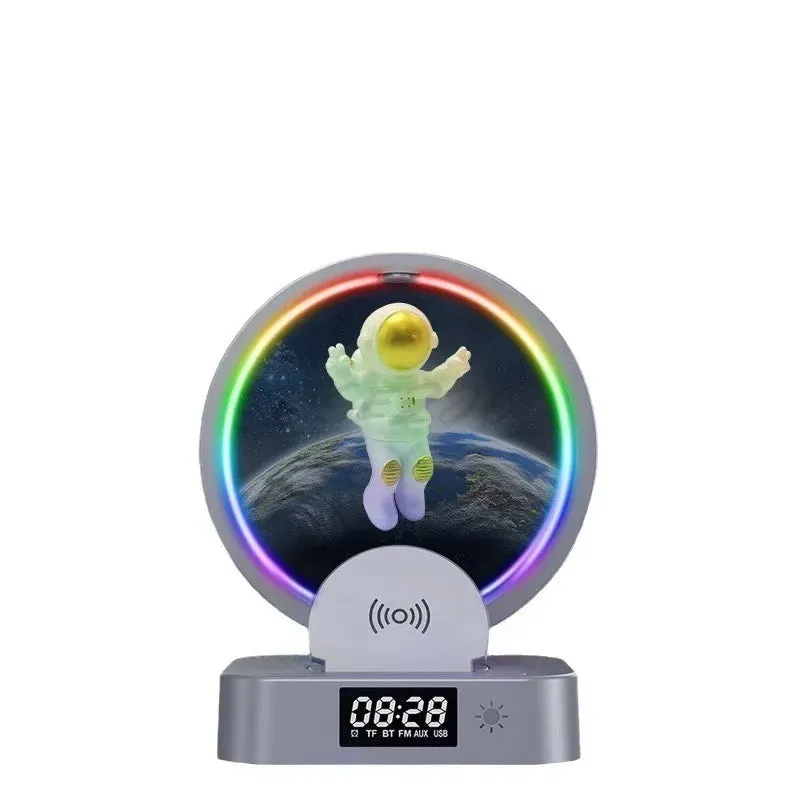 Levitation Astronaut Light Bluetooth Speaker Outdoor Wireless Phone Charger Bass Cannon Portable Speaker