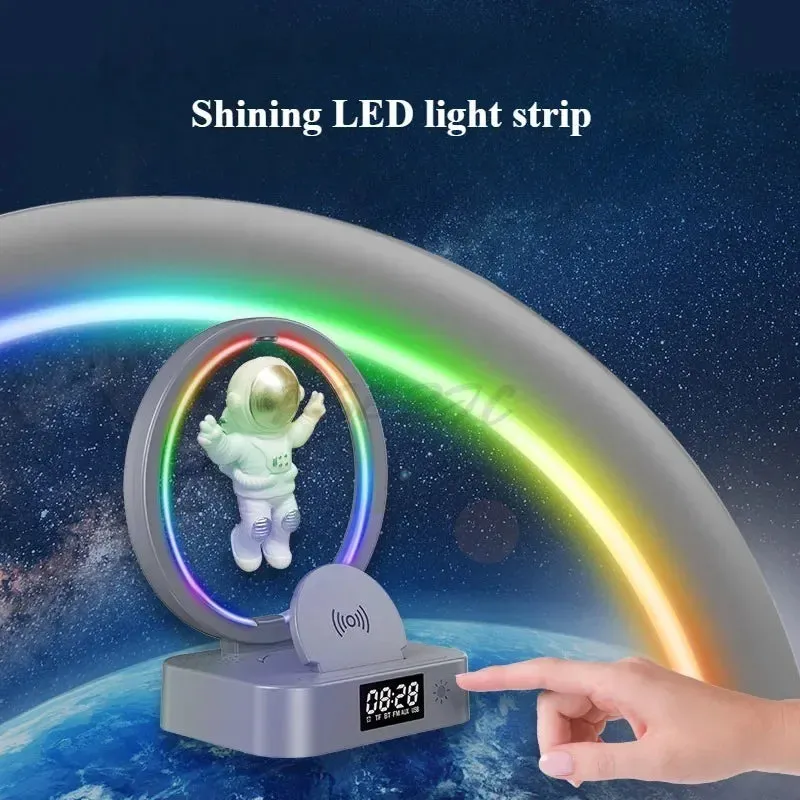 Levitation Astronaut Light Bluetooth Speaker Outdoor Wireless Phone Charger Bass Cannon Portable Speaker