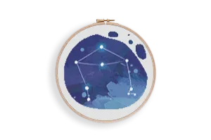 Libra Zodiac Cross Stitch Pattern #1124
