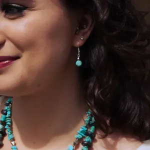 Light Blue Turquoise Earring