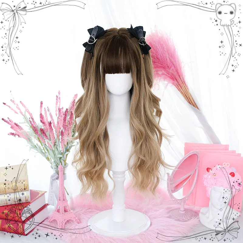 Light Brown Wavy Long Wig