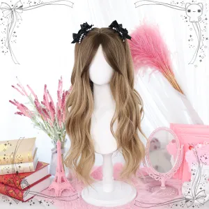 Light Brown Wavy Long Wig