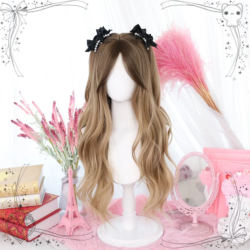 Light Brown Wavy Long Wig