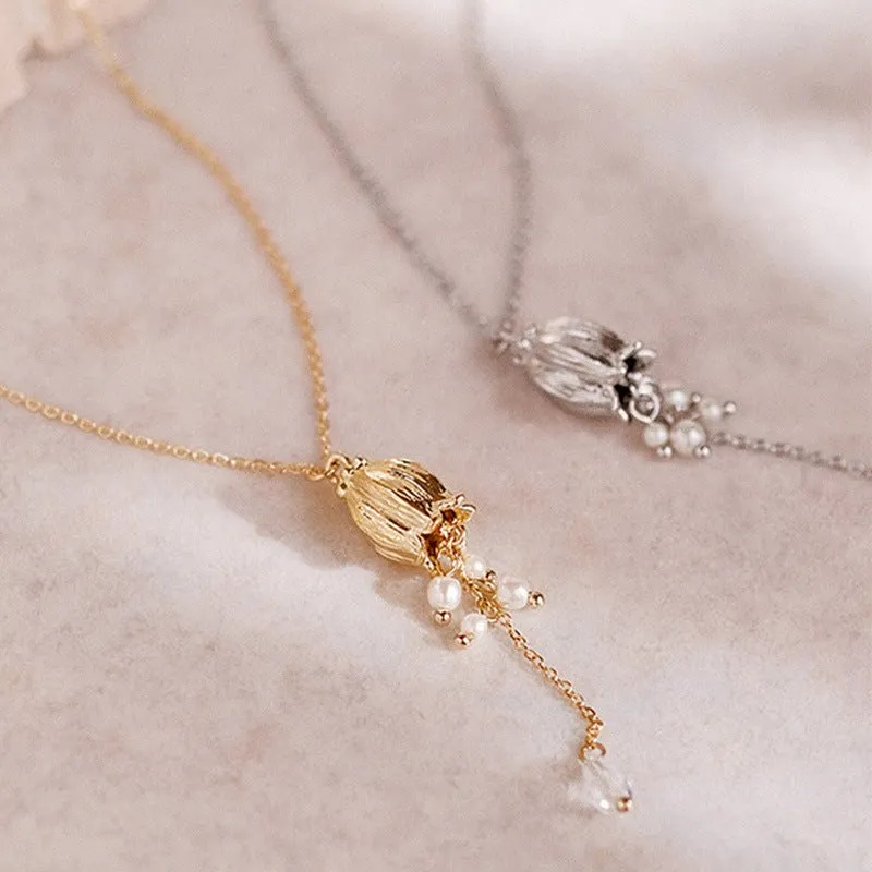 Lily of the Valley Necklace in Gold