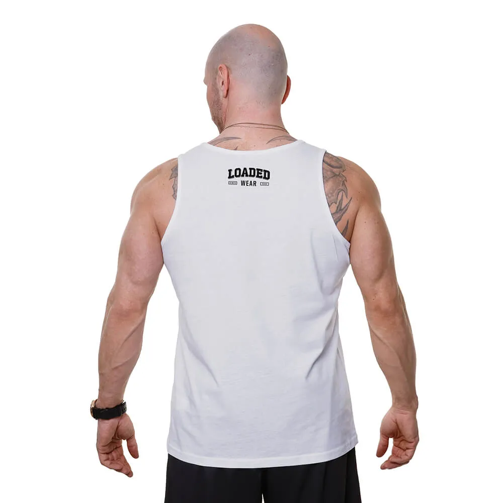 Loaded Barcode Tank - White
