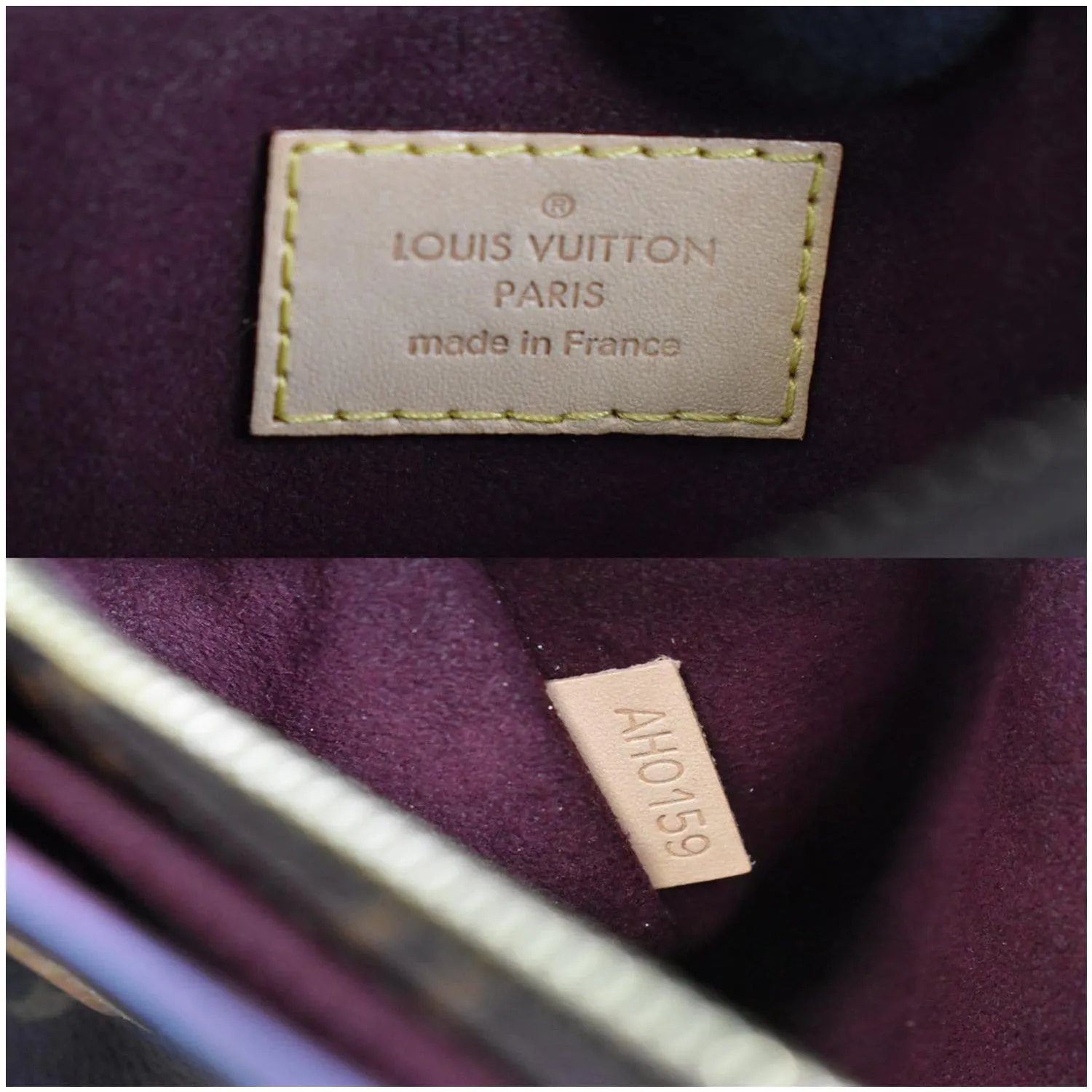 LOUIS VUITTON Flower Monogram Canvas Tote Bag Brown