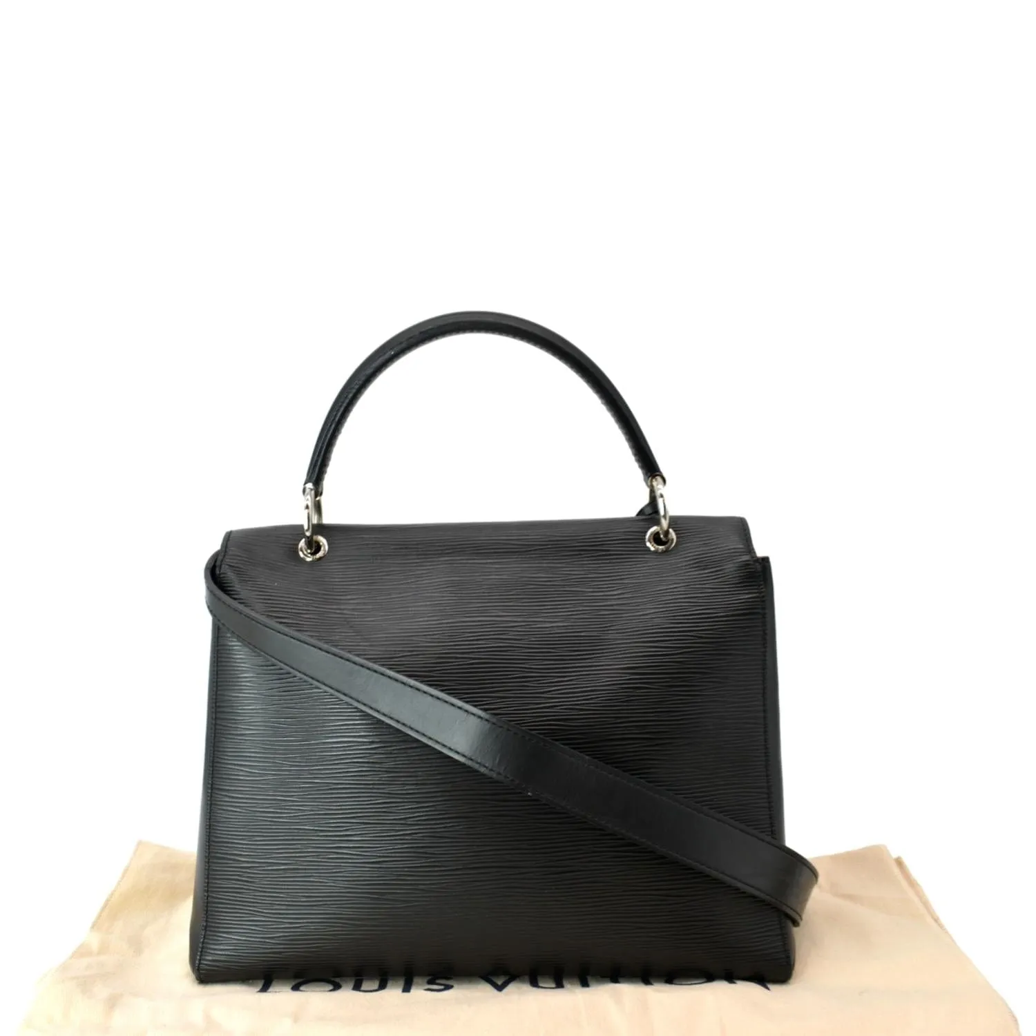 LOUIS VUITTON Grenelle MM Epi Leather Shoulder Bag Black
