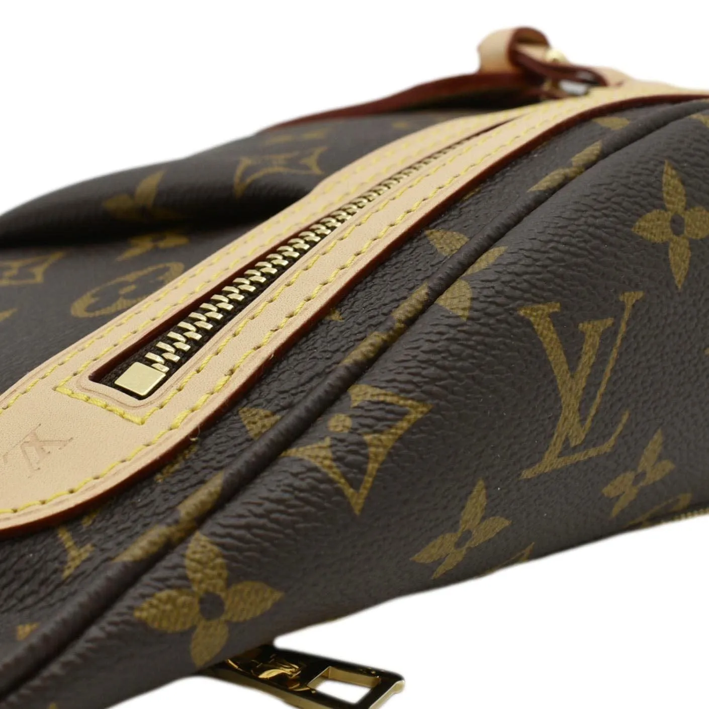 LOUIS VUITTON High Rise Monogram Canvas Bumbag Brown