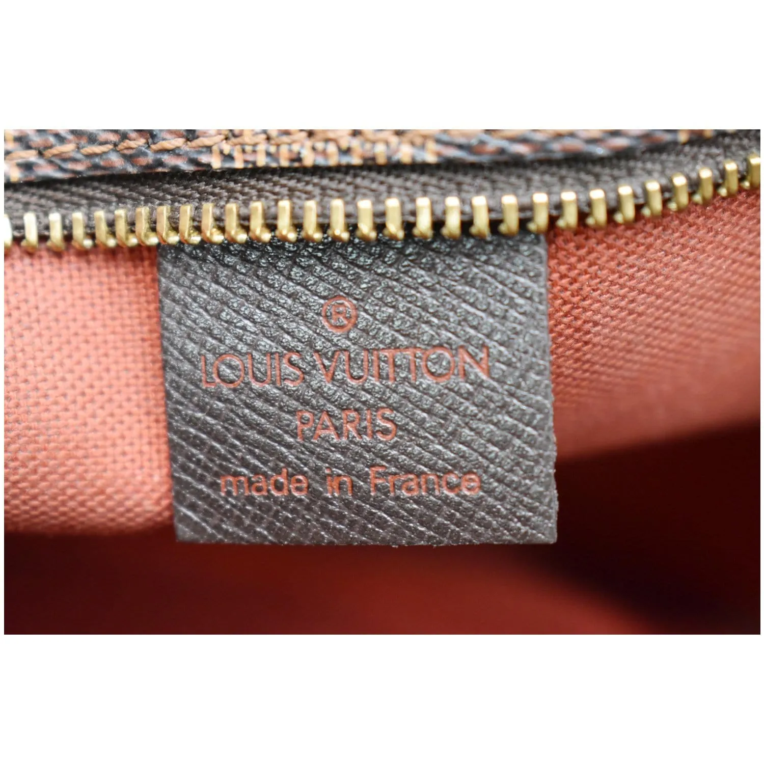LOUIS VUITTON Trousse Damier Ebene Makeup Pochette Clutch Bag Brown