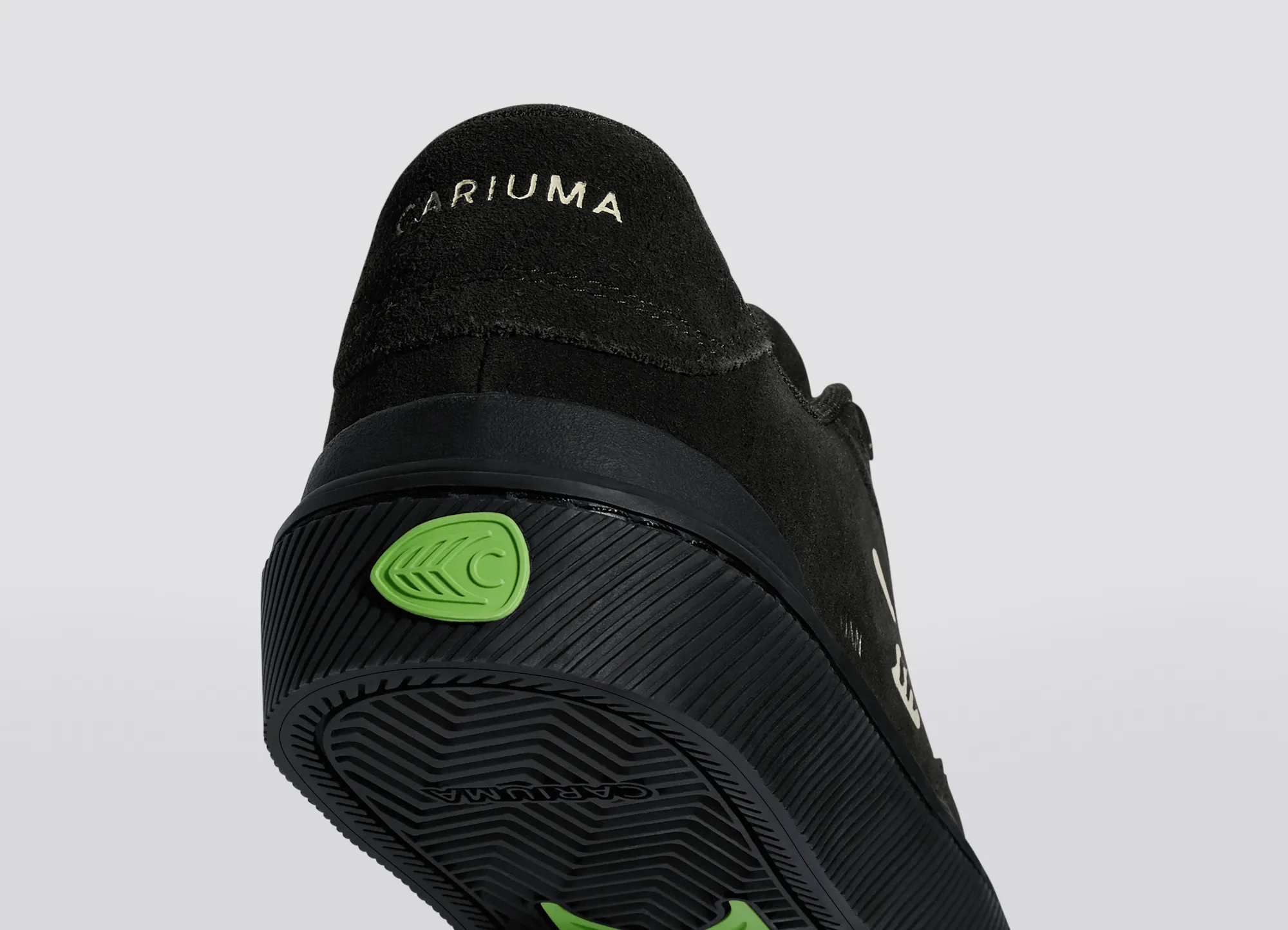 LUAN PRO All Black Suede Ivory Logo Sneaker Men
