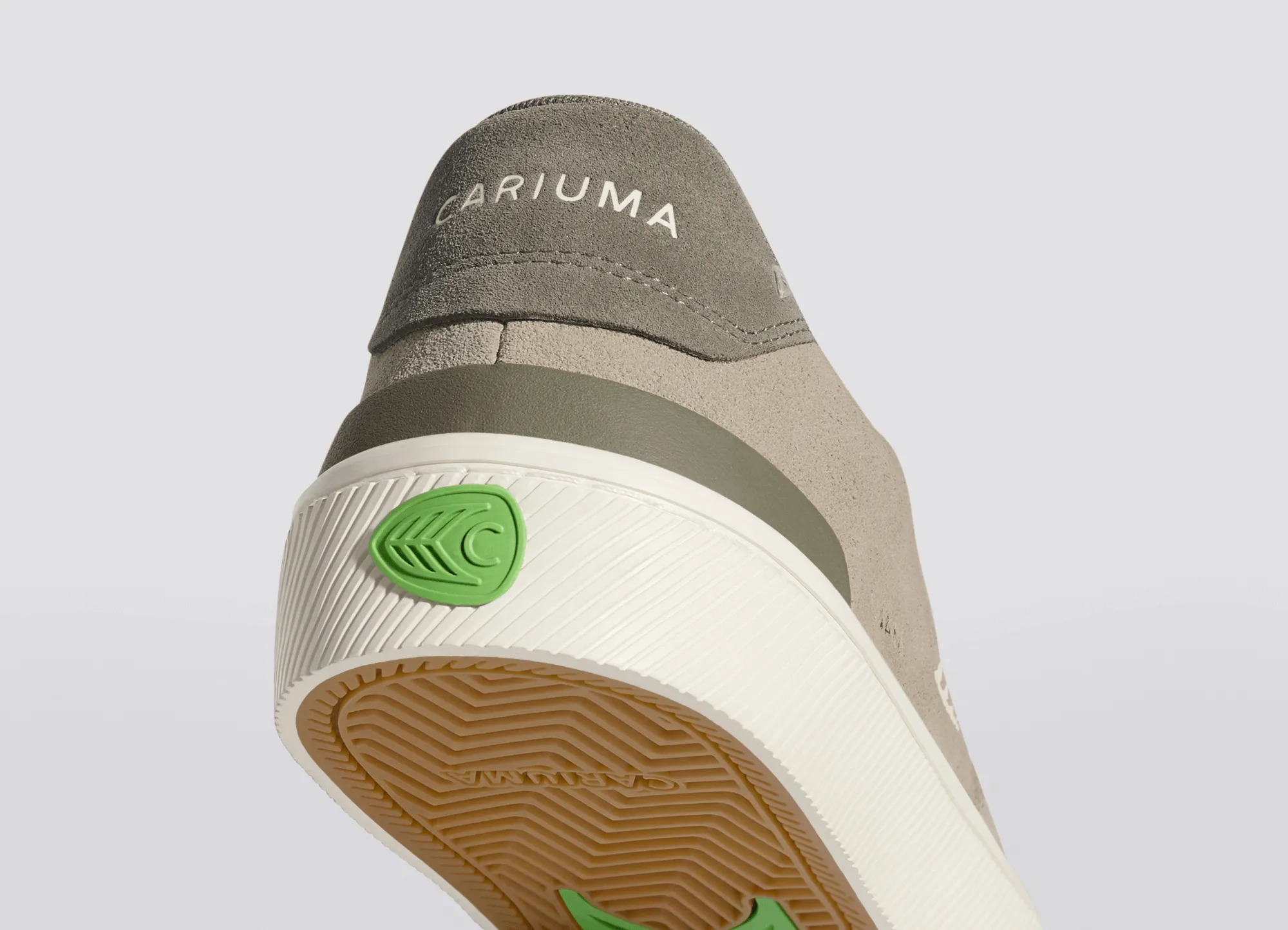 LUAN PRO Plaza Taupe Suede Ivory Logo Sneaker Women