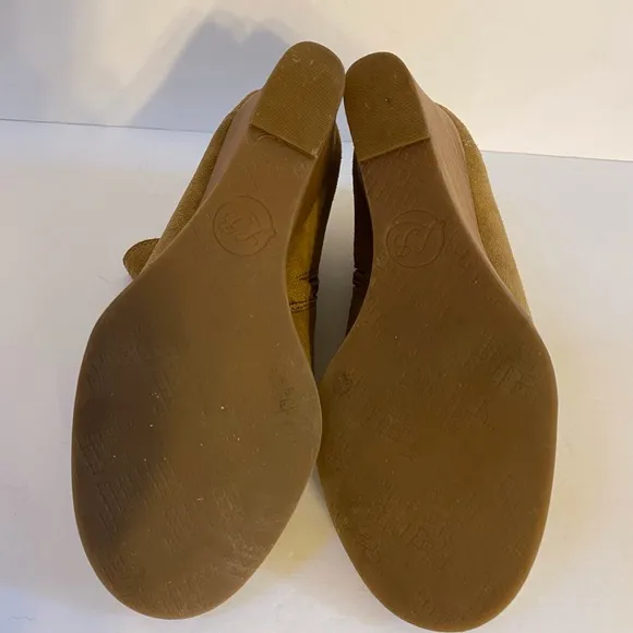 Lucky Brand Tan Suede Wedge Ankle Boot
