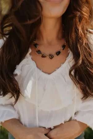 Lynnette Necklace | Smoky Quartz - EXCLUSIVE
