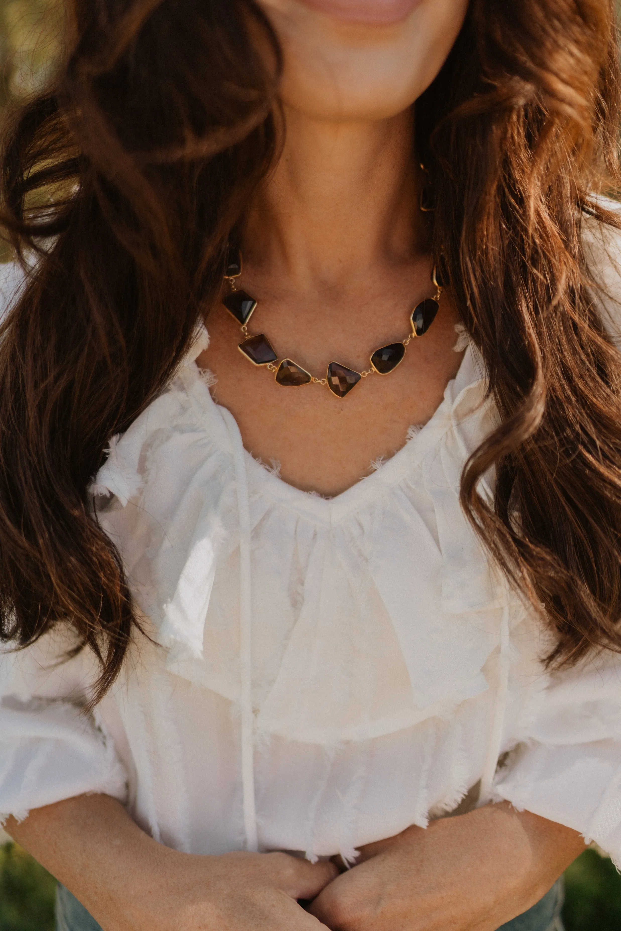 Lynnette Necklace | Smoky Quartz - EXCLUSIVE