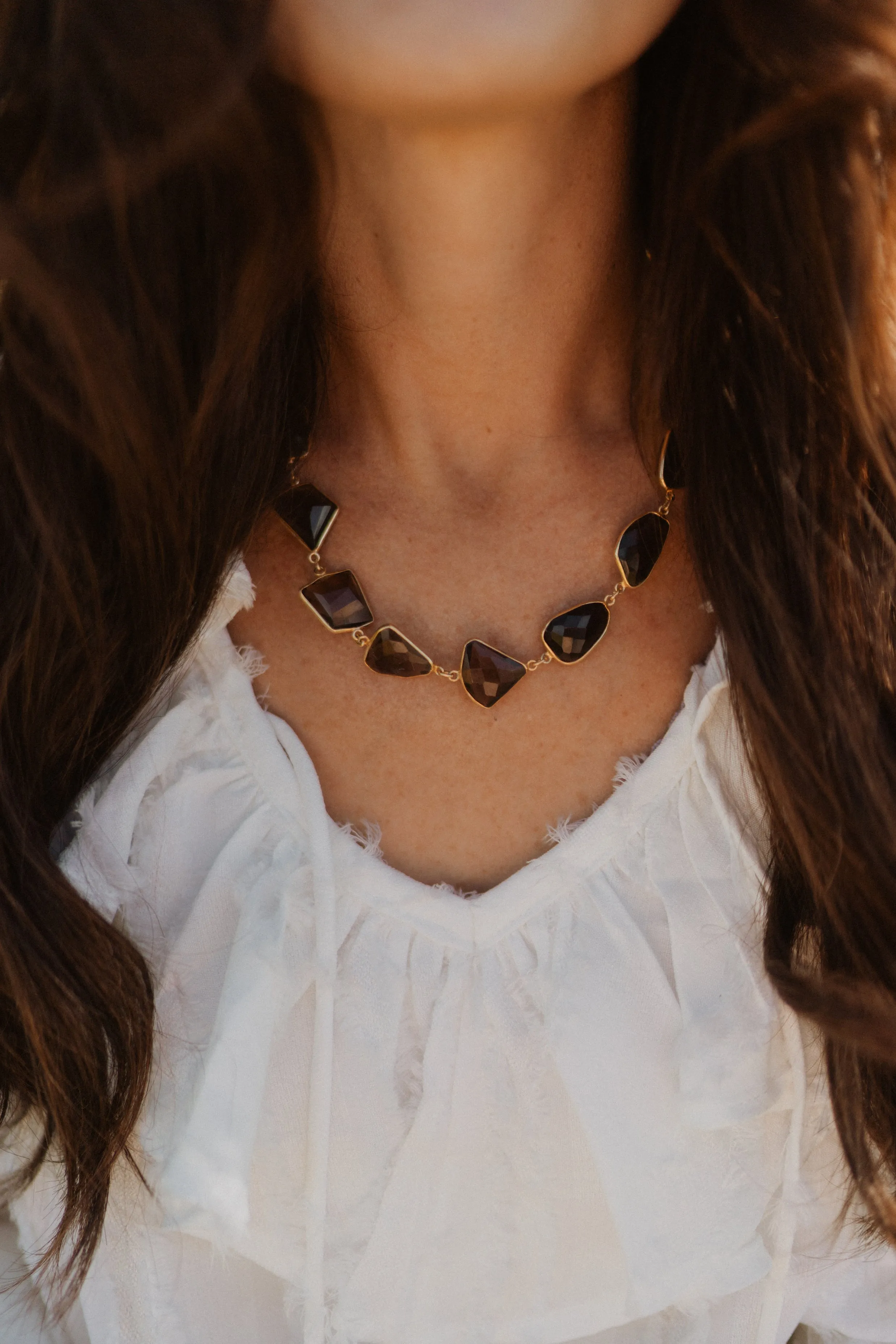 Lynnette Necklace | Smoky Quartz - EXCLUSIVE