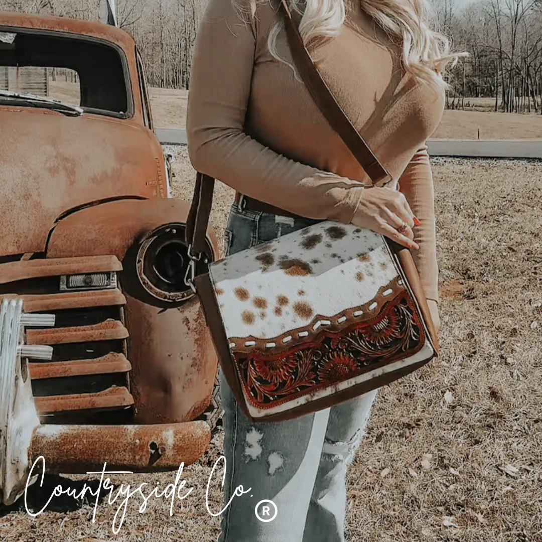 Magdalene Cowhide Concealed Carry Bag by Countryside Co.