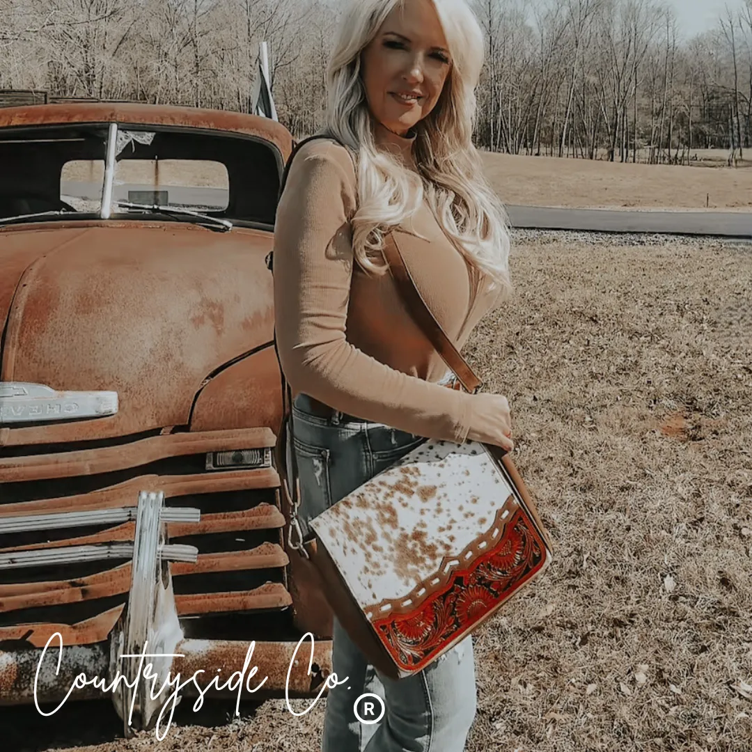 Magdalene Cowhide Concealed Carry Bag by Countryside Co.
