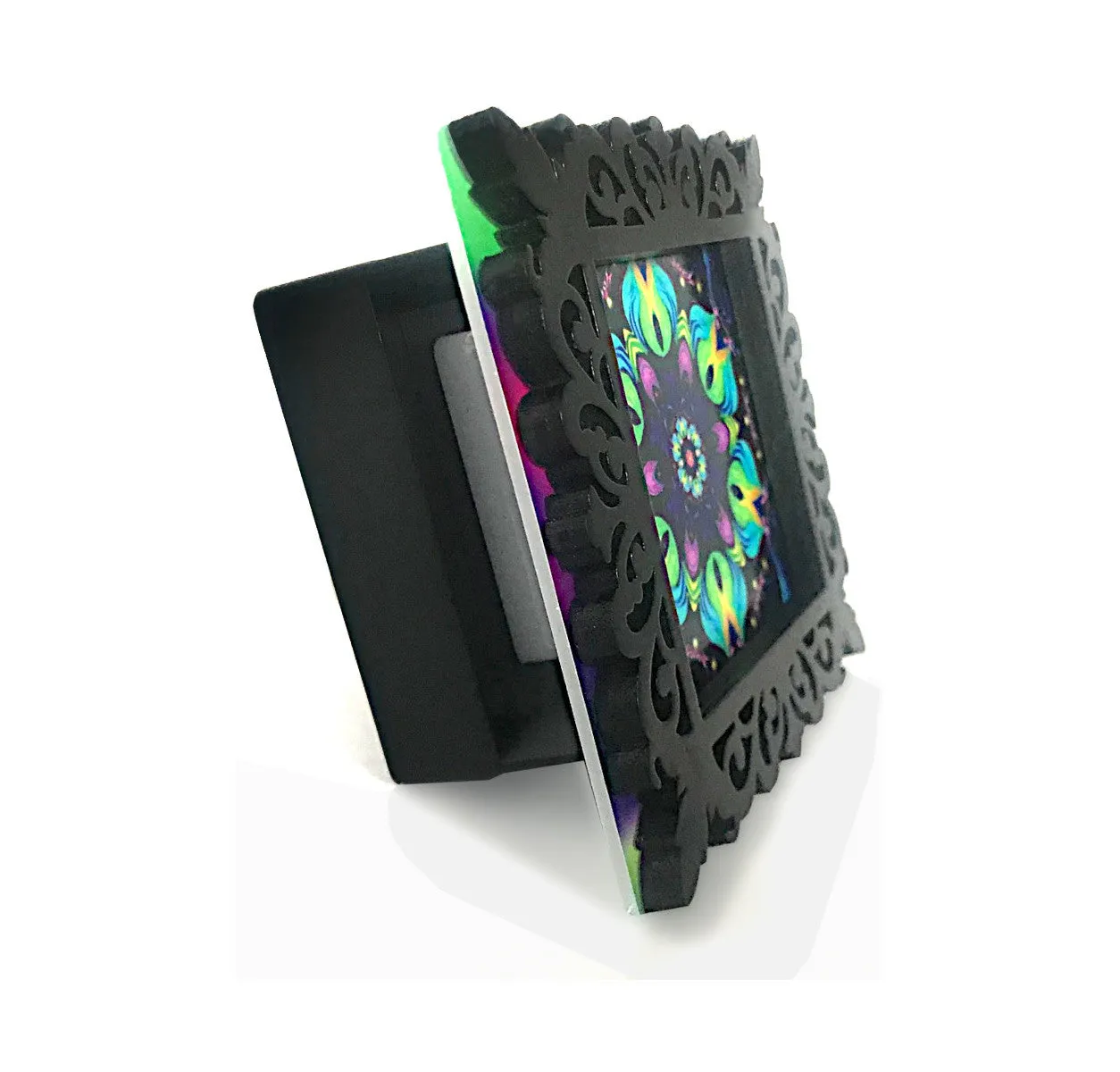 Mandala Night Light, Freestanding or Plug-in Decorative Lighting, 3D Mood Light- "Flowering Lotus"