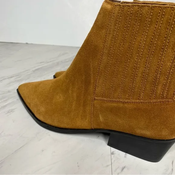 Marc Fisher Yarita Brown Suede Bootie 11M