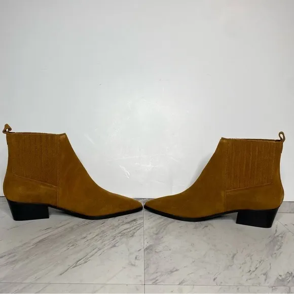 Marc Fisher Yarita Brown Suede Bootie 11M