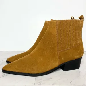 Marc Fisher Yarita Brown Suede Bootie 11M