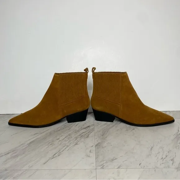 Marc Fisher Yarita Brown Suede Bootie 11M