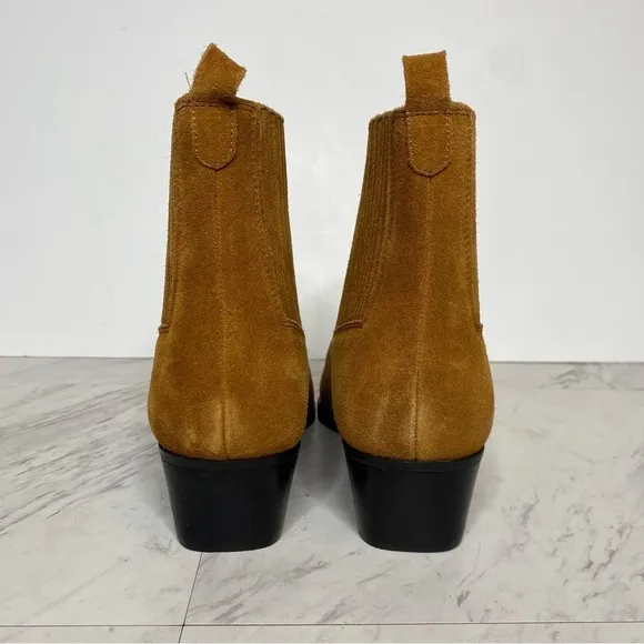 Marc Fisher Yarita Brown Suede Bootie 11M
