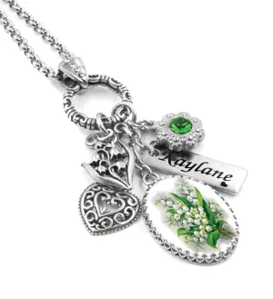May Birthday Flower Necklace