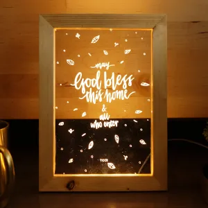 May God Bless This Home {Night Light}