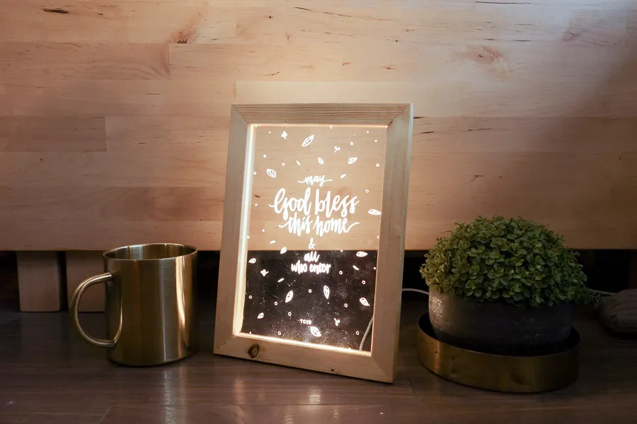 May God Bless This Home {Night Light}