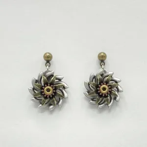Mechanical Botanical Earrings