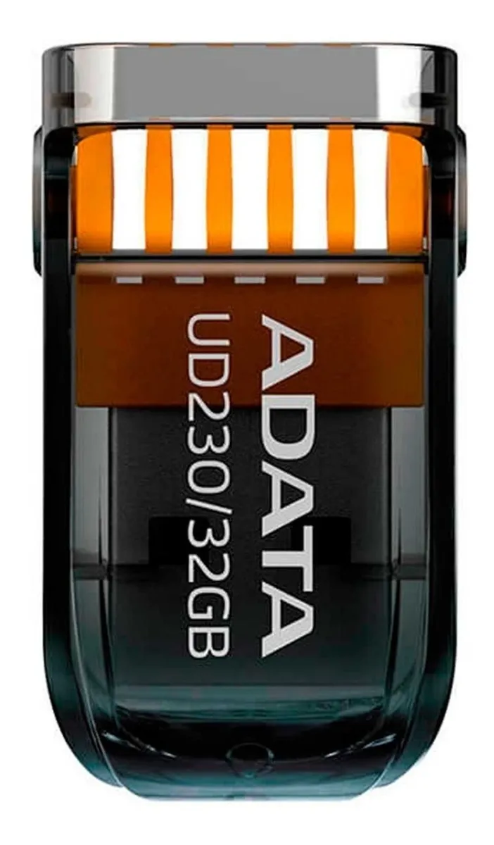 Memoria Usb Adata Ud230 32 Gb 2.0 Retractil Flash Negra