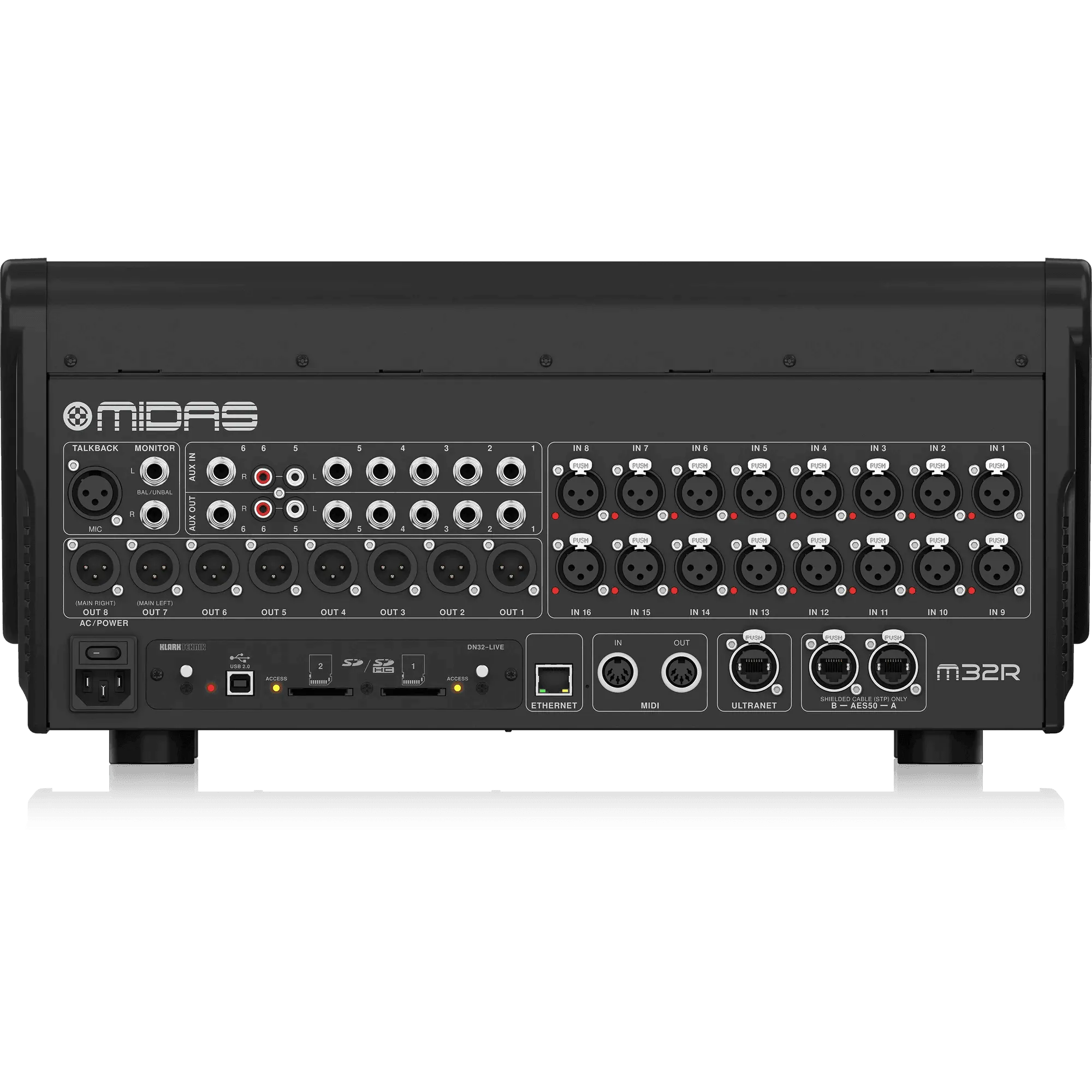 Midas M32R LIVE Digital Console for Live & Studio with 40 Input Channels, 16 Midas PRO Microphone Preamplifiers & 25 Mix Buses