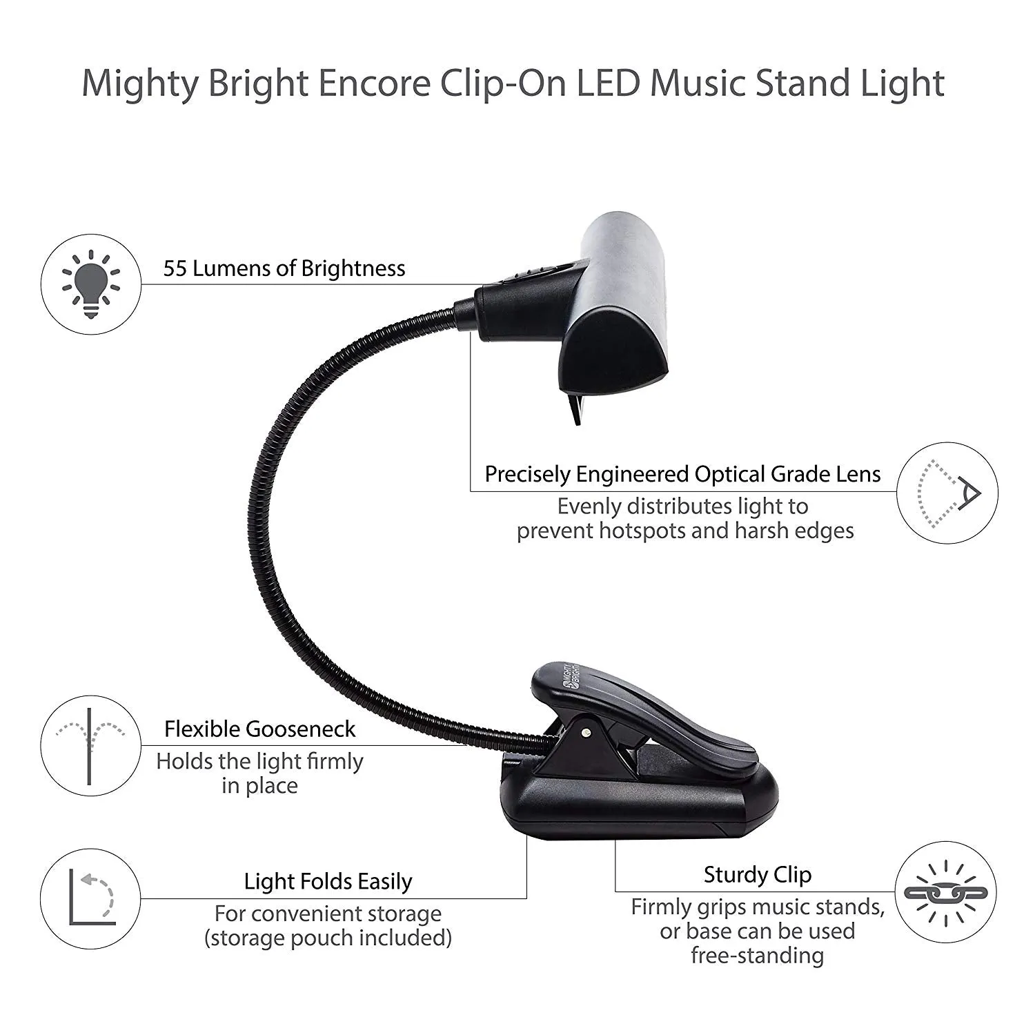 Mighty Bright The Encore LED Music Stand Light