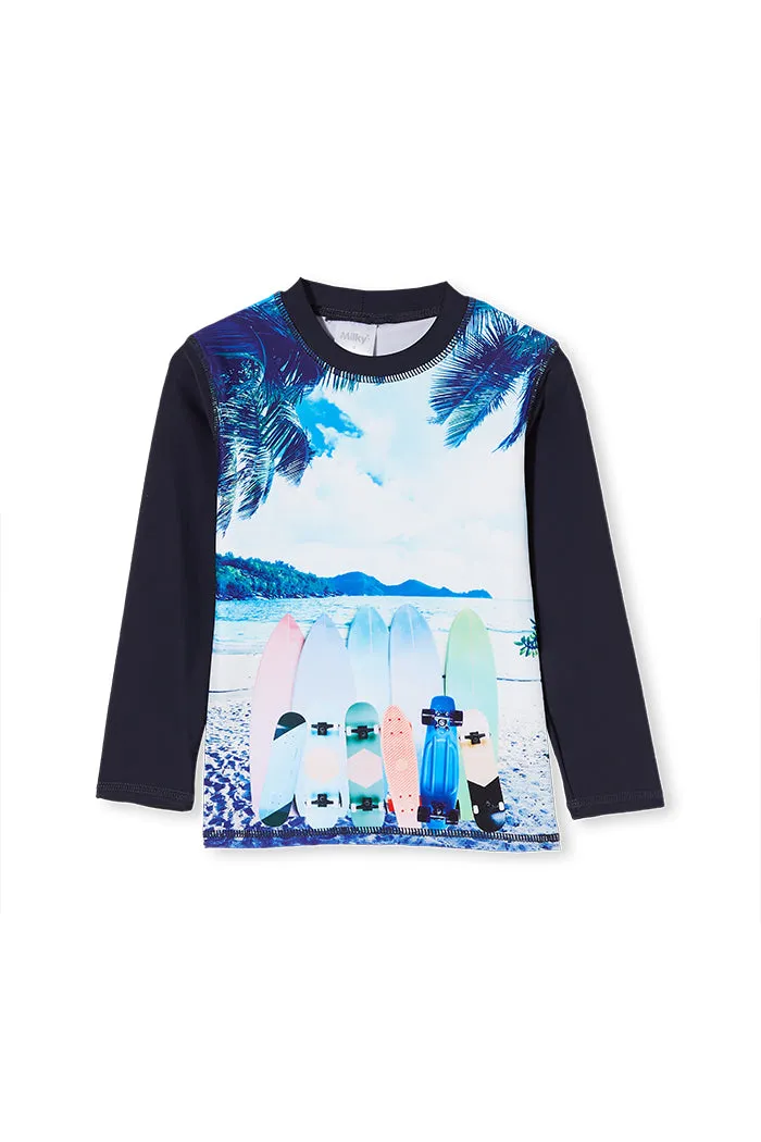 Milky | Summer Rashy Swim Top