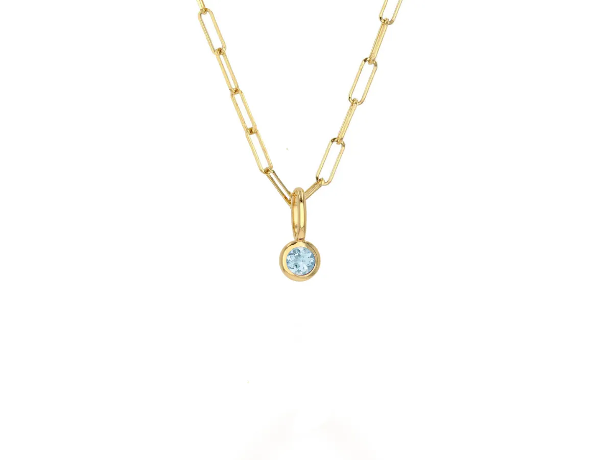 Mini Aquamarine Charm