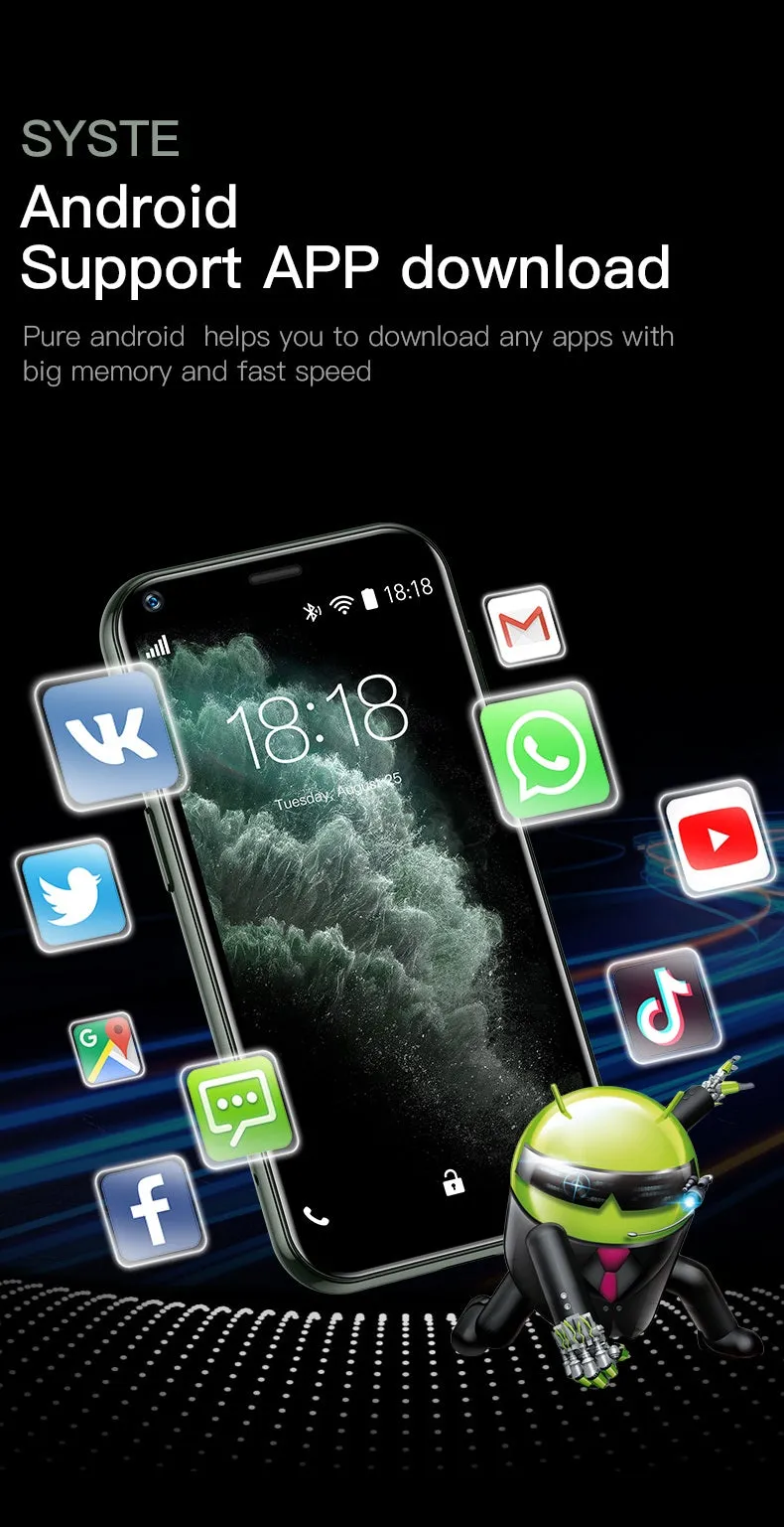 Mini Phone Smart Android Phone 