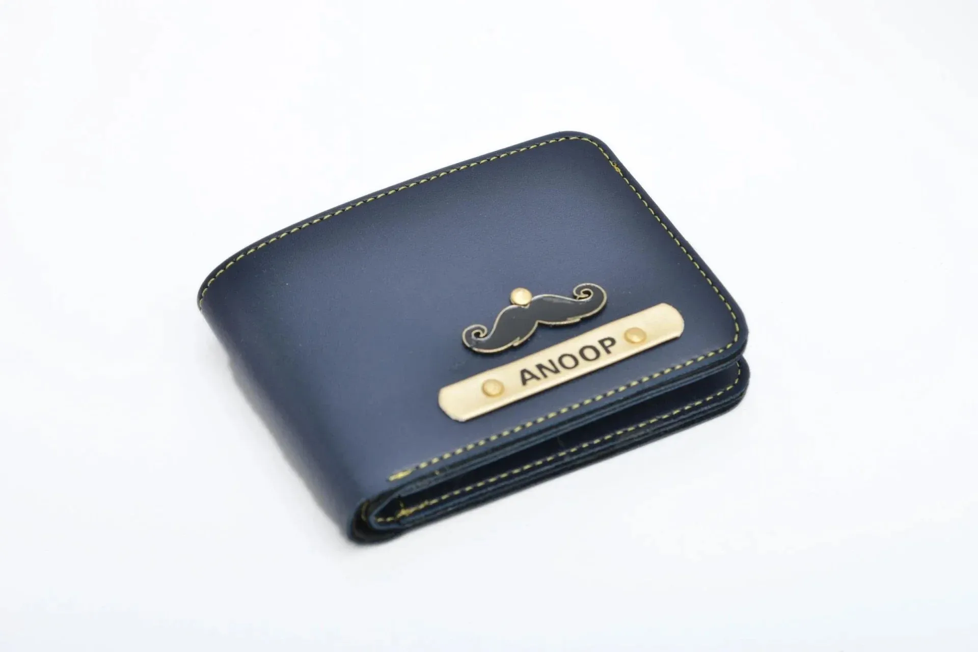 Minimal clutch & Men's Wallet & Personalised Couple Rainbow Classic WaterBottle - Royal Blue