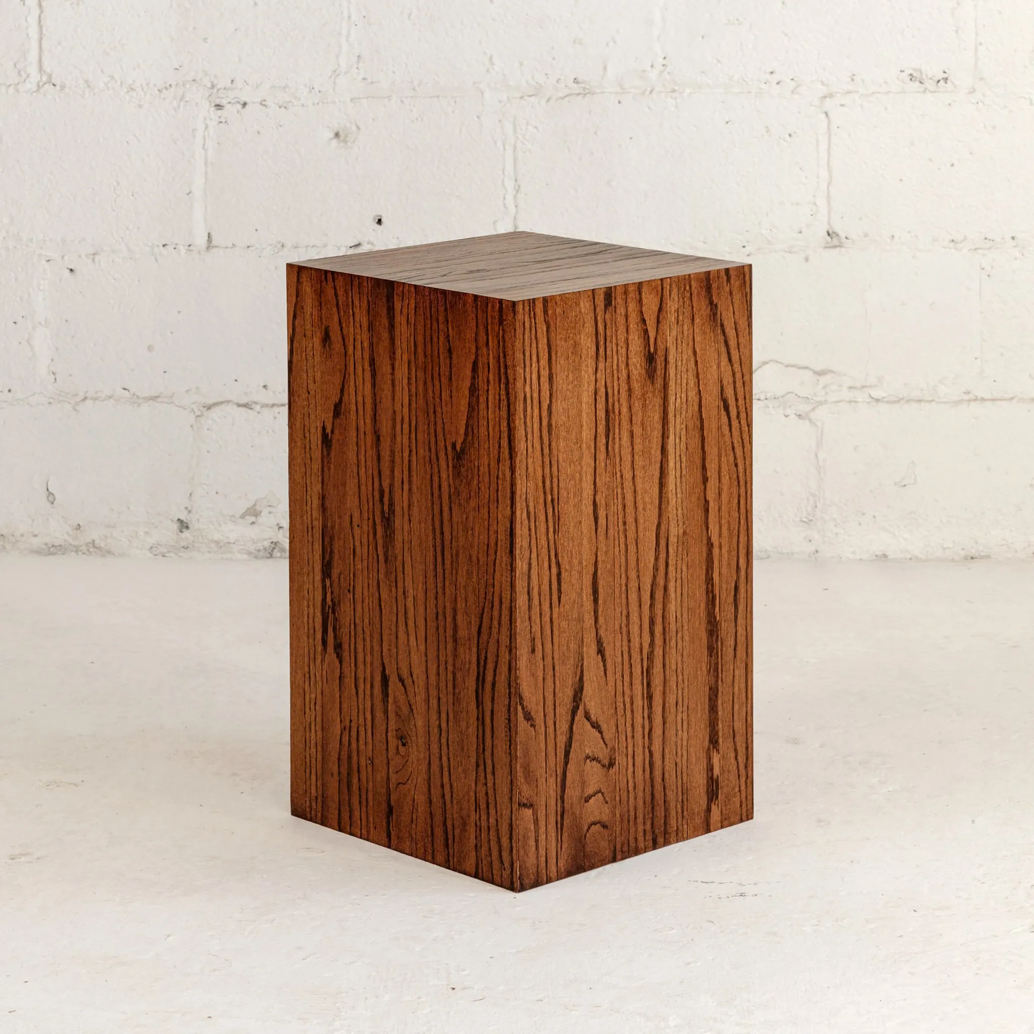 Modern Block End Table | Reclaimed Wood