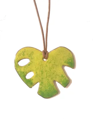 Monstera Leaf Necklace