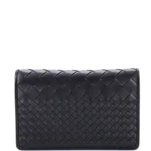 Montebello Flap Clutch Intrecciato Leather