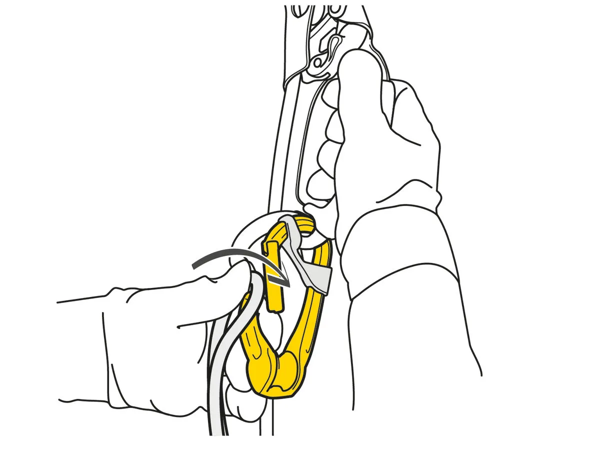 Mosquetón con polea ROLLCLIP simple - Petzl